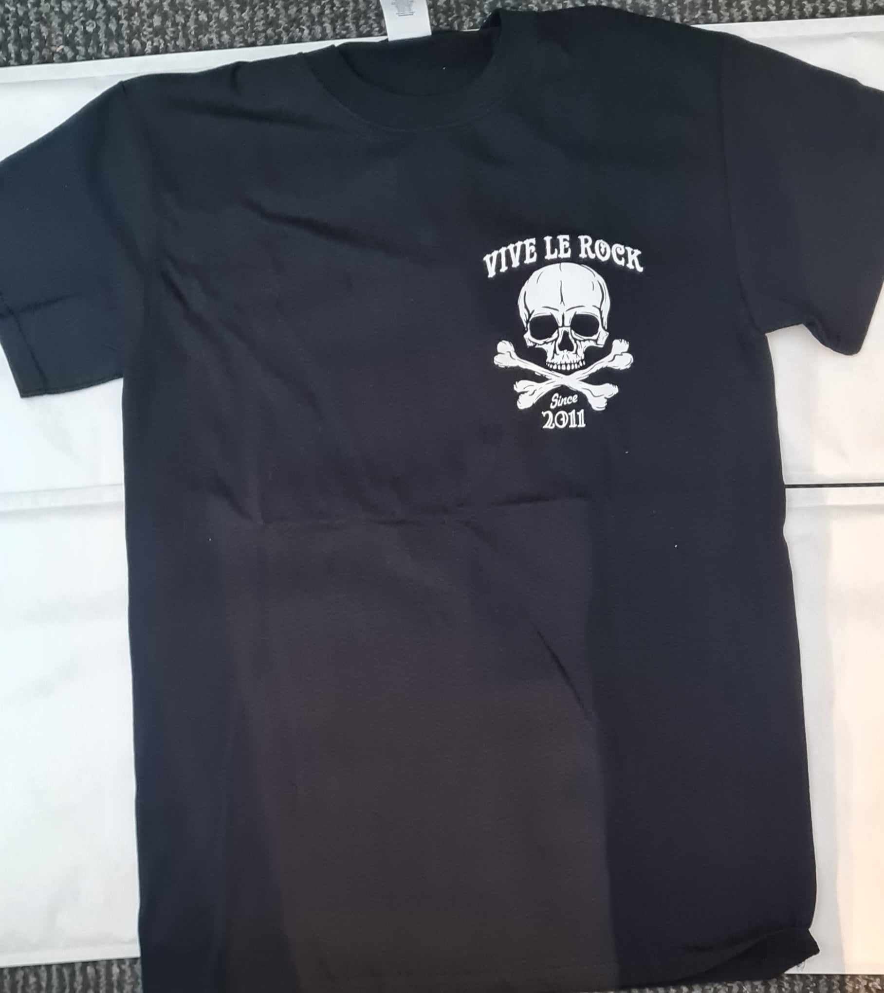 Vive Le Rock T-Shirt Skull  Crossbones