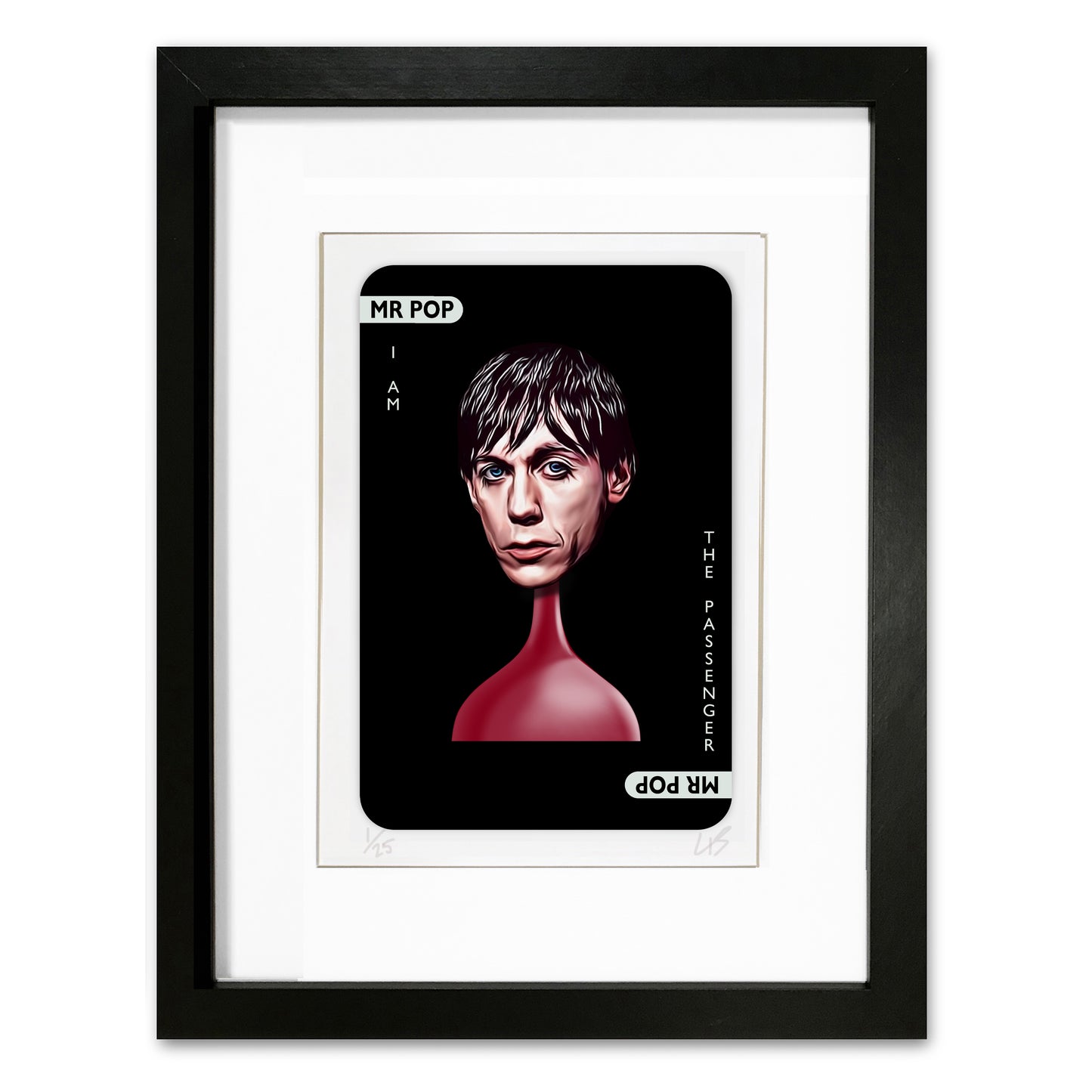 IGGY POP CLUEDO ART FRAMED