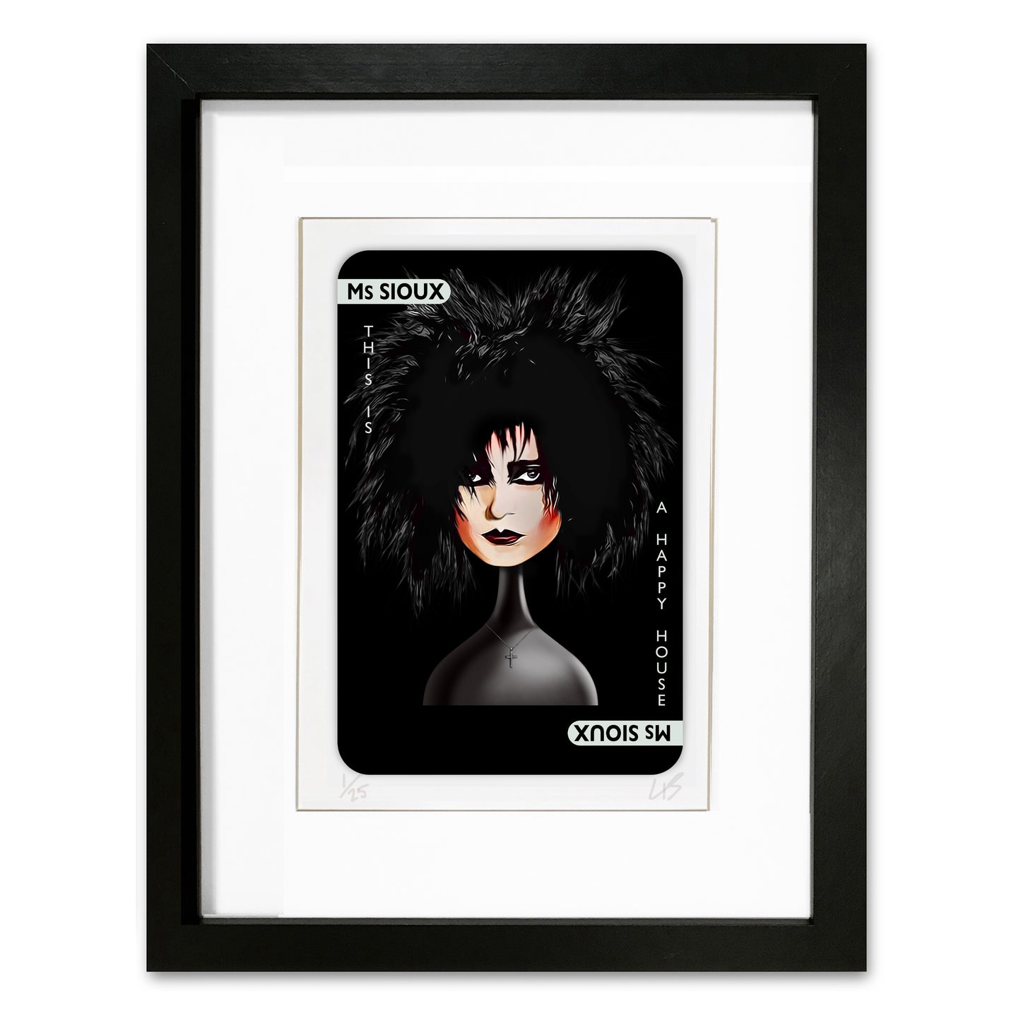 SIOUXSIE CLUEDO ART FRAMED