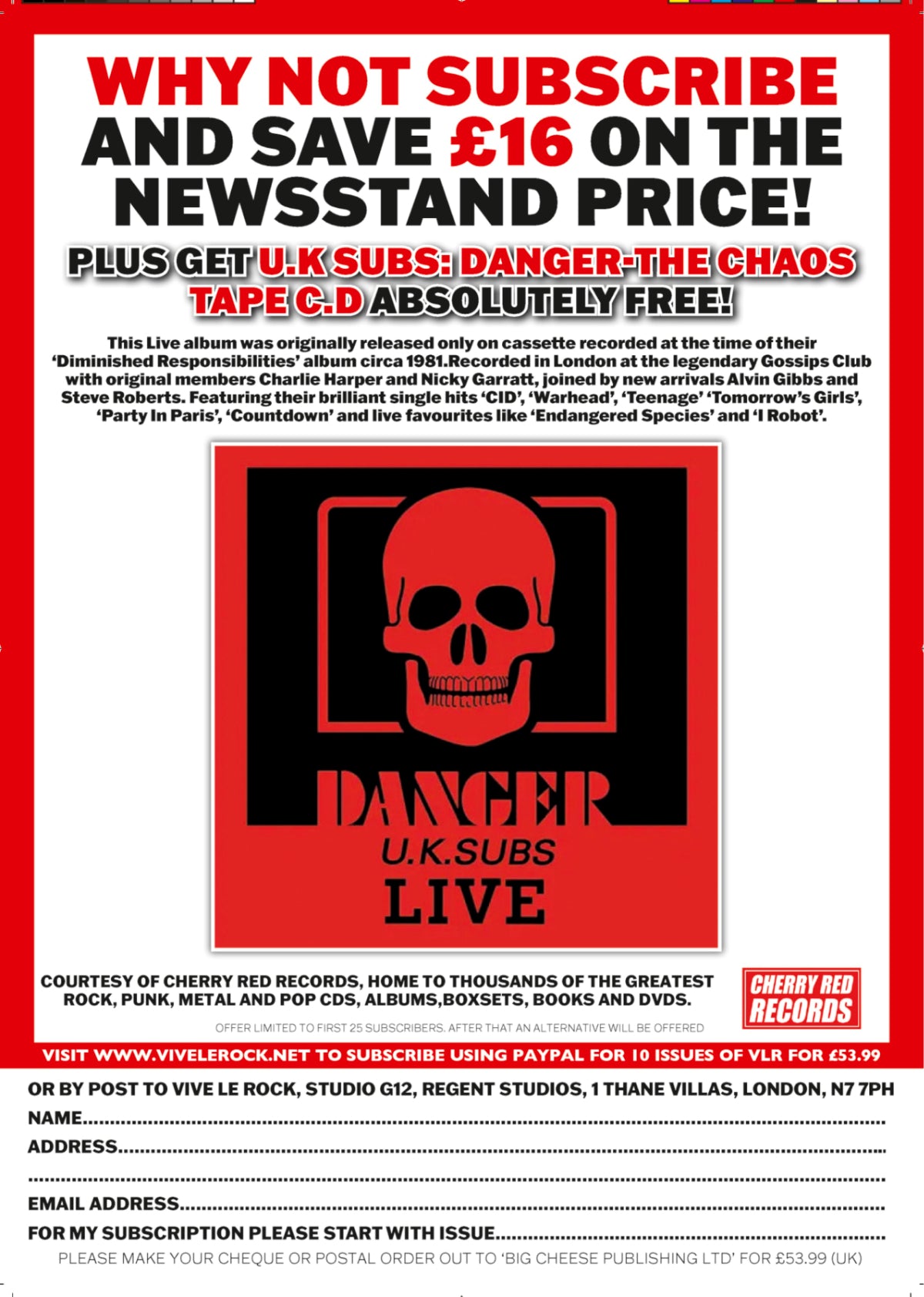 VIVE LE ROCK SUBSCRIPTION WITH FREE DAMNED LIVE BOX SET!
