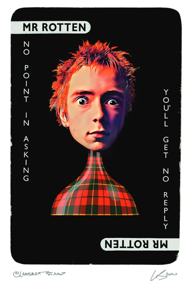 JOHNNY ROTTEN ART PRINT