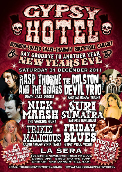 GYPSY HOTEL-NEW YEARS EVE!