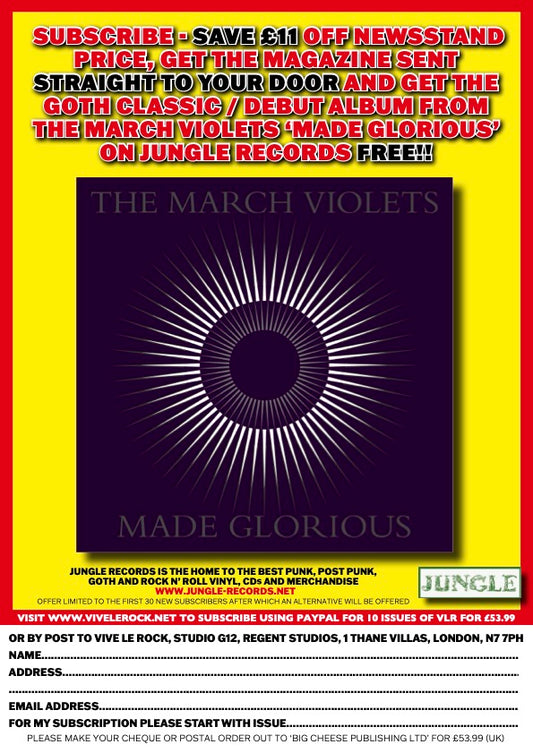 VIVE LE ROCK SUBSCRIPTION WITH FREE MARCH VIOLETS CD!