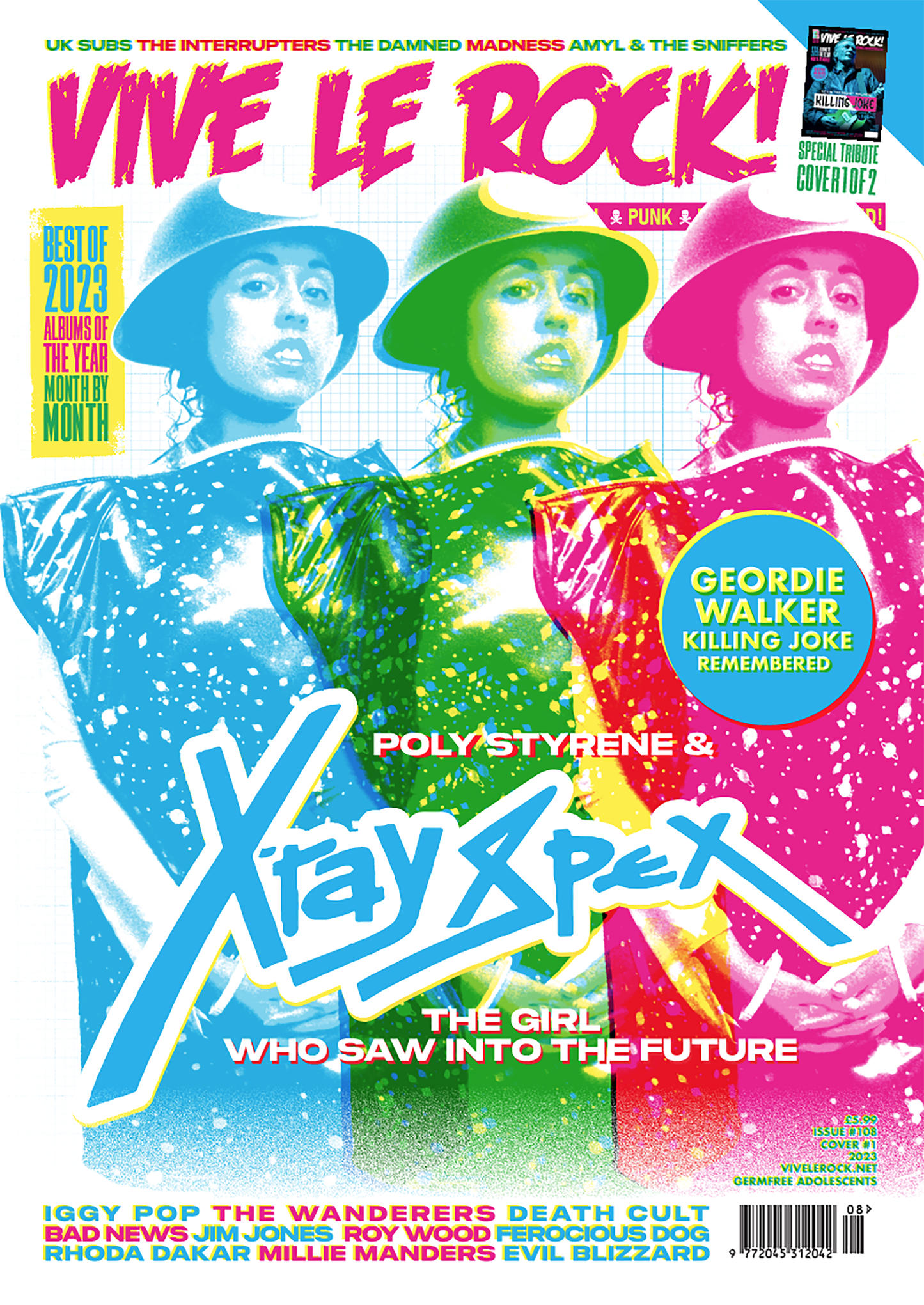 VIVE LE ROCK 108: X-RAY SPEX / GEORDIE WALKER DOUBLE COVER