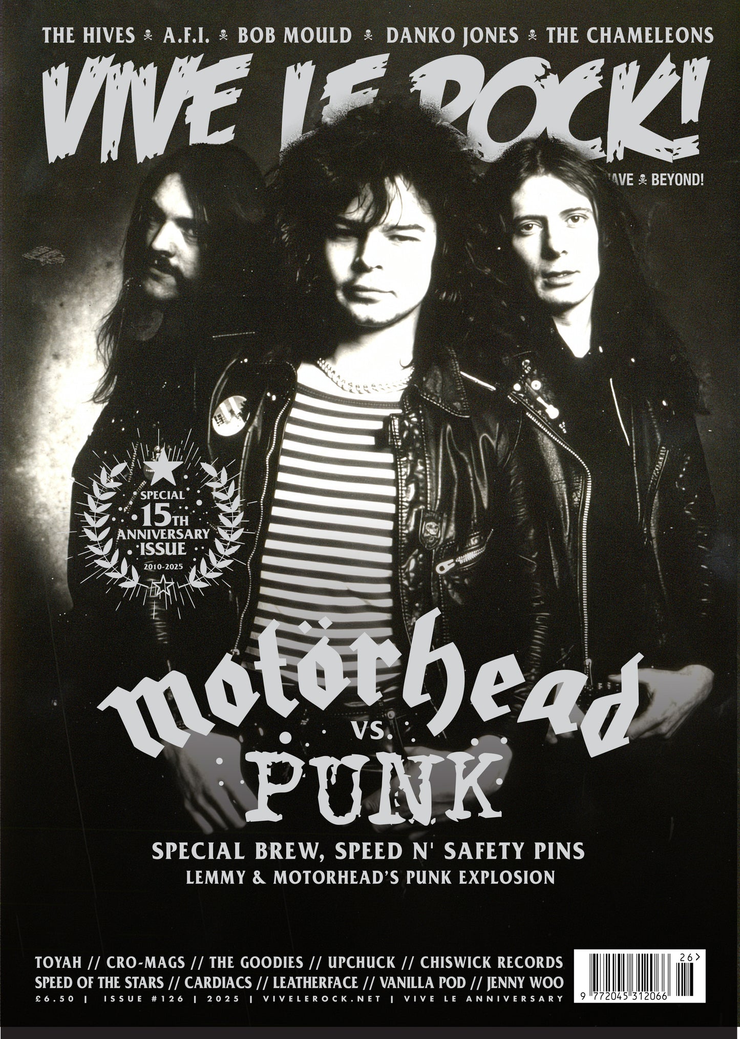 VIVE LE ROCK 126: MOTORHEAD & SPECIAL 15TH ANNIVERSARY ISSUE - PREORDER!