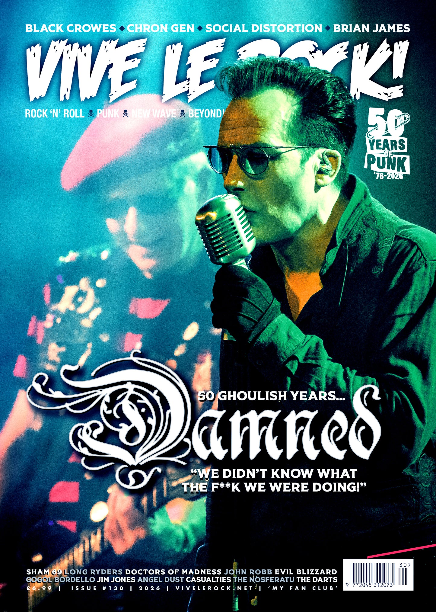 VIVE LE ROCK 130: THE DAMNED - 50 GHOULISH YEARS... PRE-ORDER
