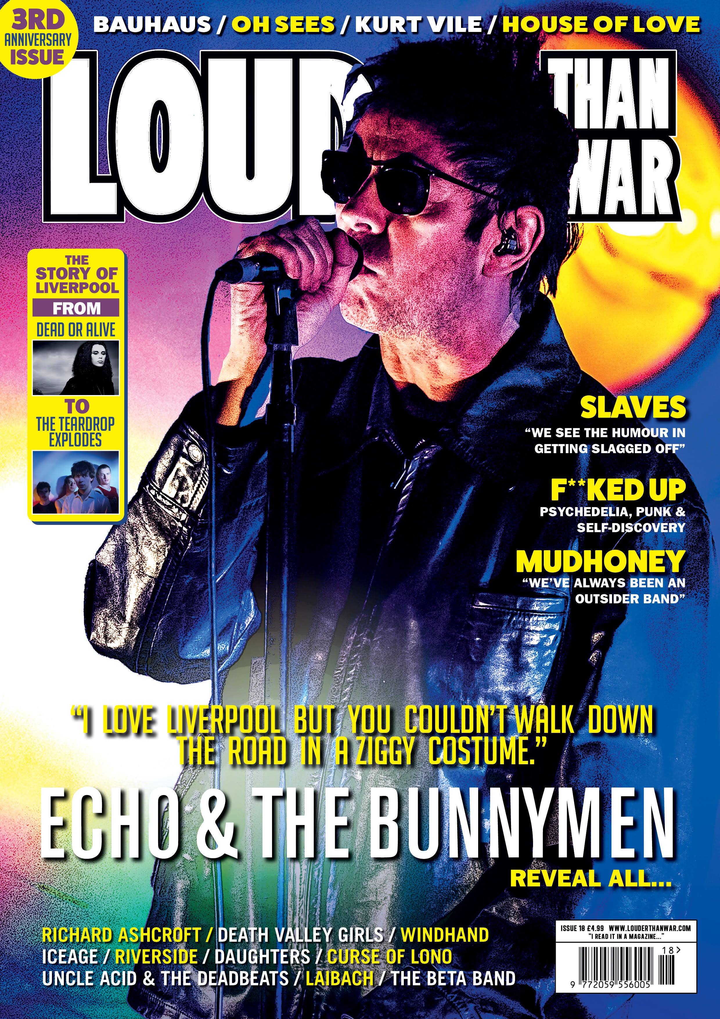 (Pre　Order)　War　The　Le　Bunnymen　Issue　Than　Echo　Vive　–　Rock　Louder　18